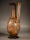 Roman light purple-pinkish glass jug with wide ridged handle