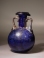 Roman cobalt blue glass aryballos