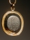 Late Roman Hematite magic gem of Solomon in modern 18K gold pendant