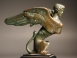 Greek Classical bronze sphinx.