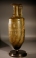 Roman olive green glass amphora with wheel-cut ornament and pointed-base.