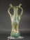 Roman bluish-green glass kuttrolf.