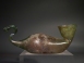 Roman glass swan askos.