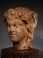 Roman marble Janiform herm head of a satyr and a maenad.
