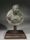 Greek Hellenistic Bronze Herakles Roundel. Portrait of a ruler.