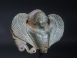 Classical Greek bronze siren. (Hydria handle appliqu???½).