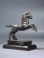 Roman bronze galloping horse.