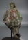 Early Roman bronze Satyr head oil lamp.