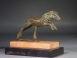 Hellenistic bronze galloping horse.