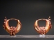 Greek gold pair of earrings.