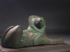 Greek Archaic bronze lion.