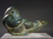 Roman bronze Silenus oil lamp.