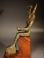Egyptian bronze figure of Khonsu.