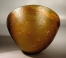 Hellenistic amber golden-yellow glass molded conical bowl.