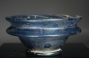 Early Roman blue glass small cosmetic bowl.