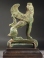 Greek Archaic bronze Sphinx.