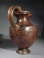 Roman bronze oinochoe with panther handle.