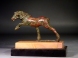 Hellenistic bronze galloping horse.