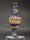 Hellenistic core-formed blue glass spindle-shaped unguentarium.