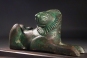 Greek Archaic bronze lion.