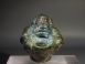 Roman bronze Silenus oil lamp.