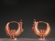 Greek gold pair of earrings.