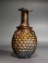Roman molded golden amber glass ???Grapes?? flask.