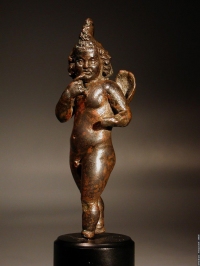 Hellenistic bronze Eros Harpocrates