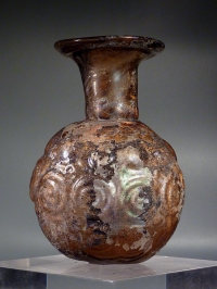 Roman molded purple glass sprinkler.