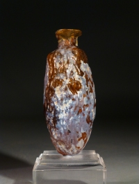 Sidonian mold-blown amber glass ???Date Flask??.