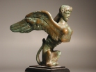 Greek Classical bronze sphinx.