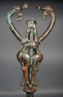 Near Eastern bronze heraldic animal standard.