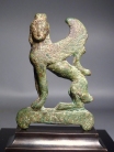 Greek Archaic bronze Sphinx.