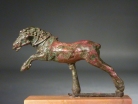 Hellenistic bronze galloping horse.