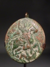 Byzantine bronze medallion with the Holy Rider.