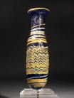 Eastern Mediterranean core-formed blue glass Alabastron.
