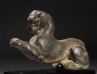 Greek silver leaping panther